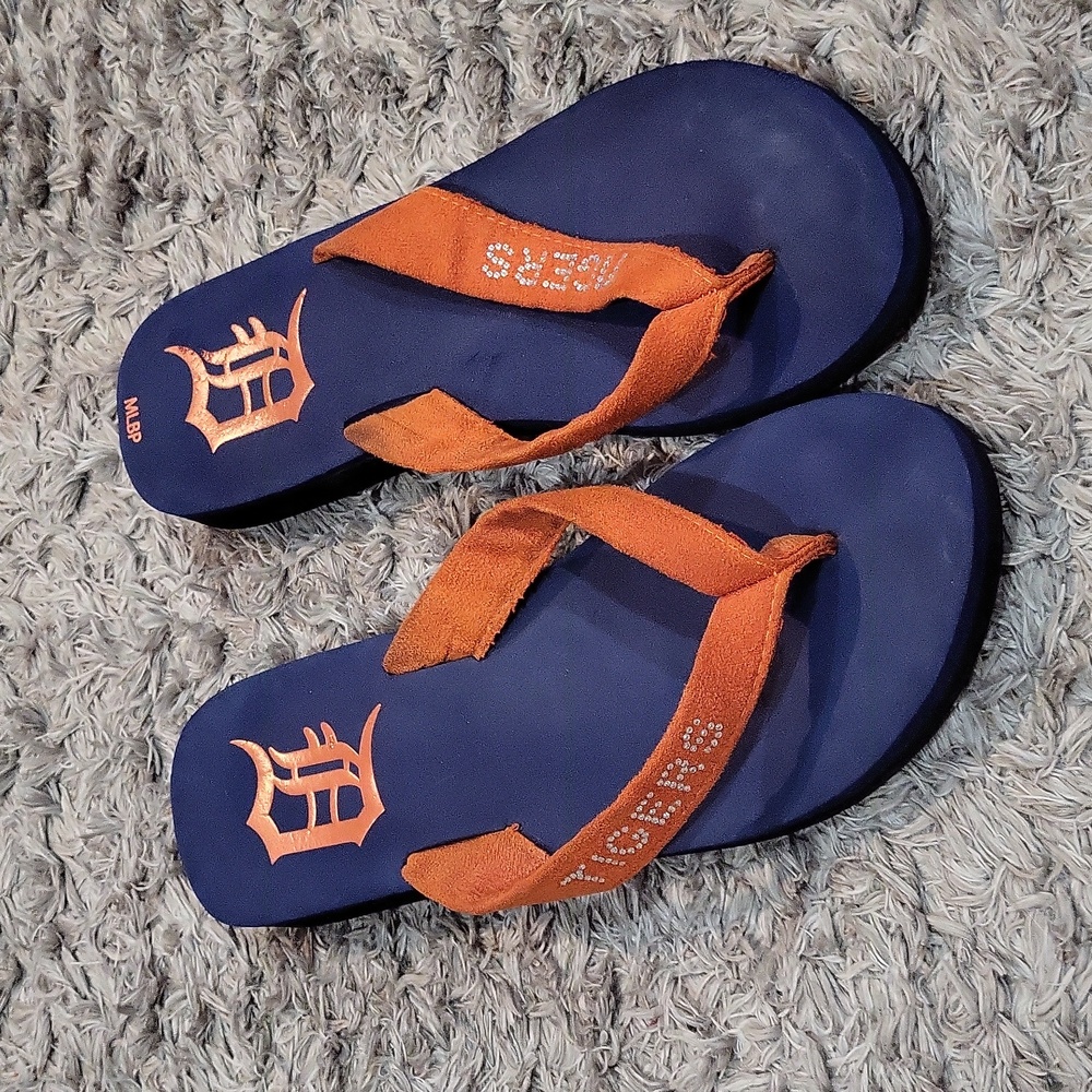 Detroit Tigers Baseball Sandals